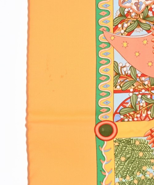 HERMES（エルメス）バンダナ・スカーフ 黄 サイズ:90 レディース/2200656861873