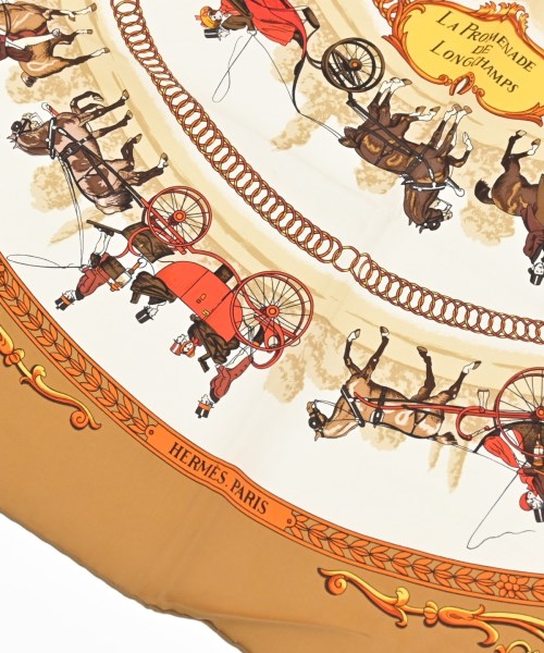 HERMES（エルメス）バンダナ・スカーフ 白 サイズ:90 レディース/2200656861989