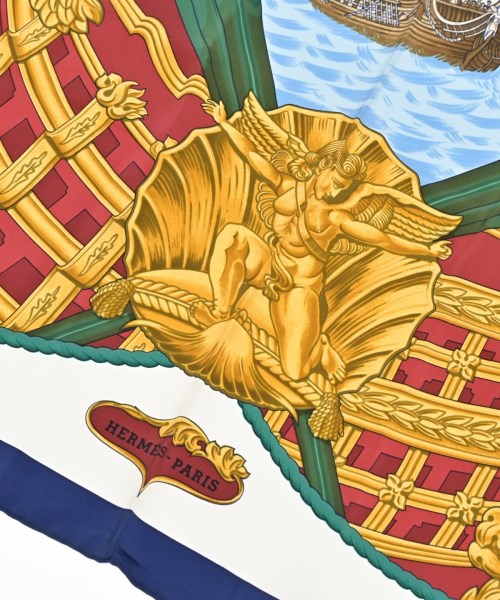 HERMES（エルメス）バンダナ・スカーフ 白 サイズ:90 レディース/2200656862399