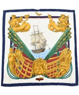 HERMES（エルメス）バンダナ・スカーフ 白 サイズ:90 レディース/2200656862399