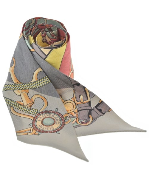 HERMES（エルメス）バンダナ・スカーフ グレー サイズ:- レディース/2200656862863