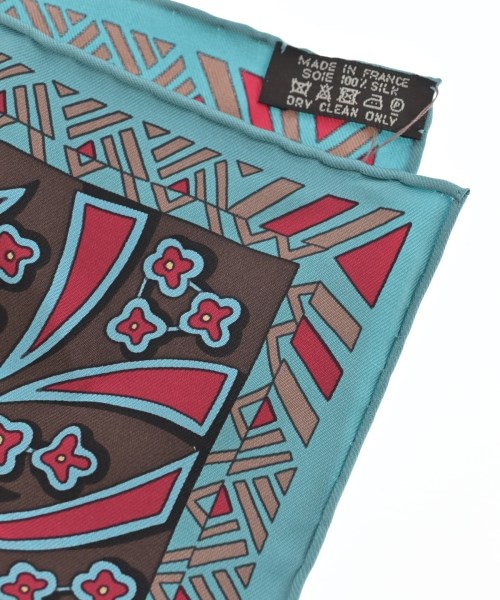 HERMES（エルメス）バンダナ・スカーフ 青 サイズ:90 レディース/2200649975075