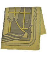 HERMES（エルメス）バンダナ・スカーフ 緑 サイズ:140 レディース/2200654484036