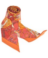 HERMES（エルメス）バンダナ・スカーフ オレンジ サイズ:- レディース/2200658537097