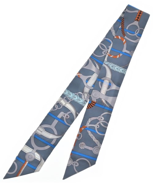 HERMES（エルメス）バンダナ・スカーフ グレー サイズ:- レディース/2200659269072