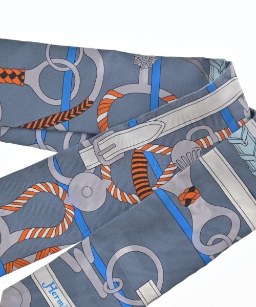 HERMES（エルメス）バンダナ・スカーフ グレー サイズ:- レディース/2200659269072