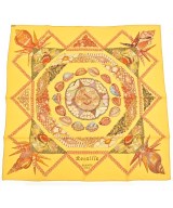 HERMES（エルメス）バンダナ・スカーフ 黄 サイズ:- レディース/2200659906779