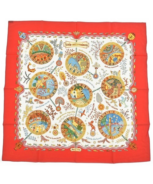HERMES(エルメス)バンダナ・スカーフ 赤 サイズ:-/2200659906809
