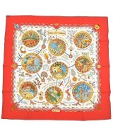 HERMES（エルメス）バンダナ・スカーフ 赤 サイズ:- レディース/2200659906809