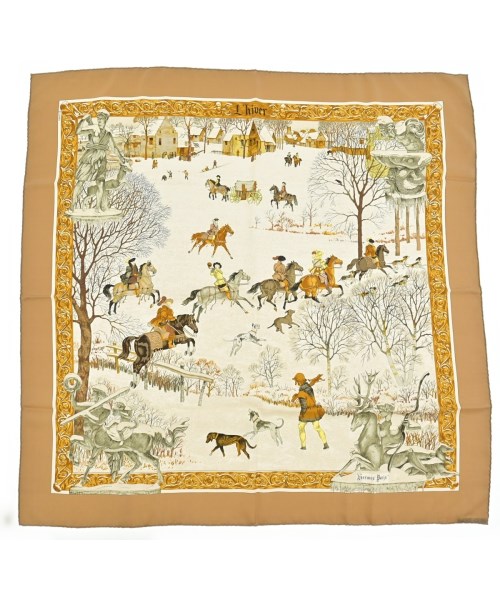 HERMES(エルメス)バンダナ・スカーフ ベージュ サイズ:-/2200659906816