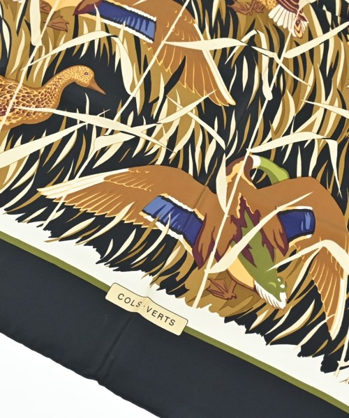 HERMES（エルメス）バンダナ・スカーフ 黒 サイズ:- レディース/2200659906823