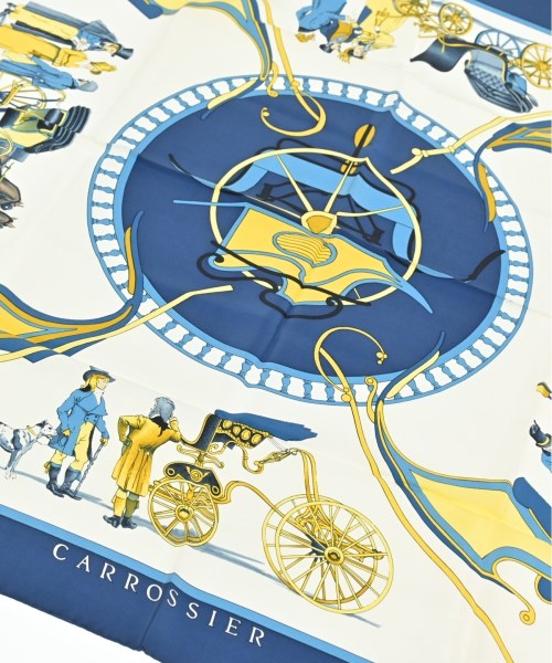 HERMES（エルメス）バンダナ・スカーフ 白 サイズ:90 レディース/2200659906854