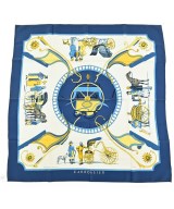 HERMES（エルメス）バンダナ・スカーフ 白 サイズ:90 レディース/2200659906854