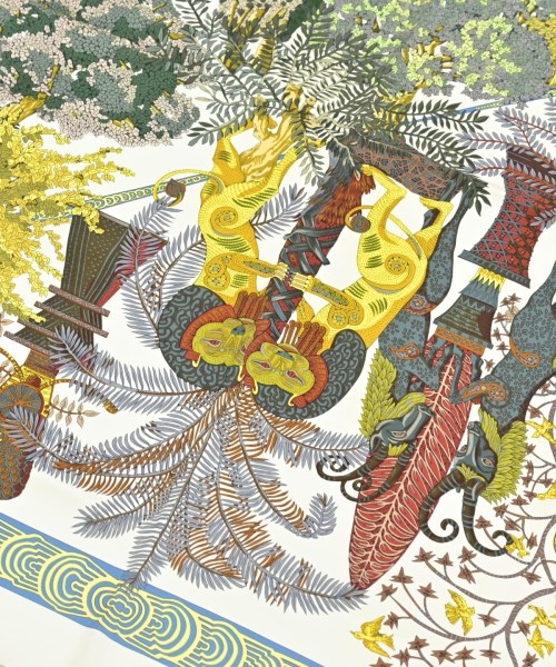 HERMES（エルメス）バンダナ・スカーフ 白 サイズ:- レディース/2200659906922