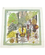 HERMES（エルメス）バンダナ・スカーフ 白 サイズ:- レディース/2200659906922