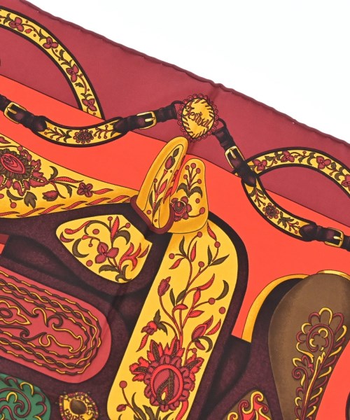 HERMES（エルメス）バンダナ・スカーフ 赤 サイズ:- レディース/2200659906953