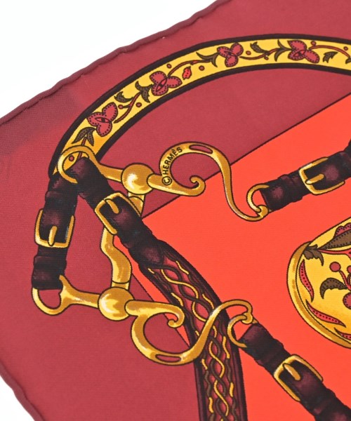 HERMES（エルメス）バンダナ・スカーフ 赤 サイズ:- レディース/2200659906953