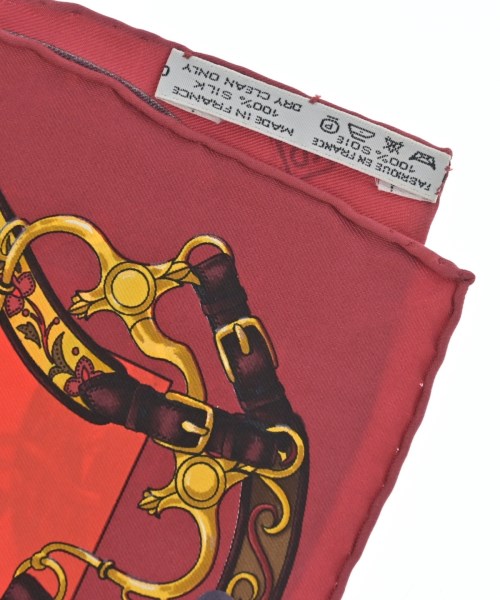 HERMES（エルメス）バンダナ・スカーフ 赤 サイズ:- レディース/2200659906953