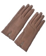 HERMES（エルメス）手袋 茶 サイズ:6.5 レディース/2200660413037