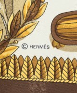HERMES（エルメス）バンダナ・スカーフ 茶 サイズ:- レディース/2200660767055