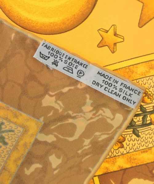 HERMES（エルメス）バンダナ・スカーフ 黄 サイズ:- レディース/2200660767093