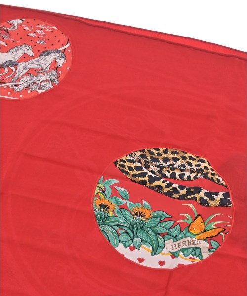 HERMES（エルメス）バンダナ・スカーフ 赤 サイズ:- レディース/2200661265093