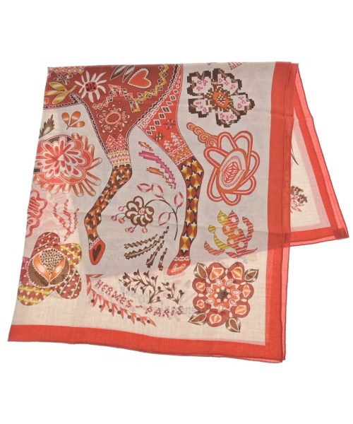 HERMES(エルメス)バンダナ・スカーフ オレンジ サイズ:140/2200661265109