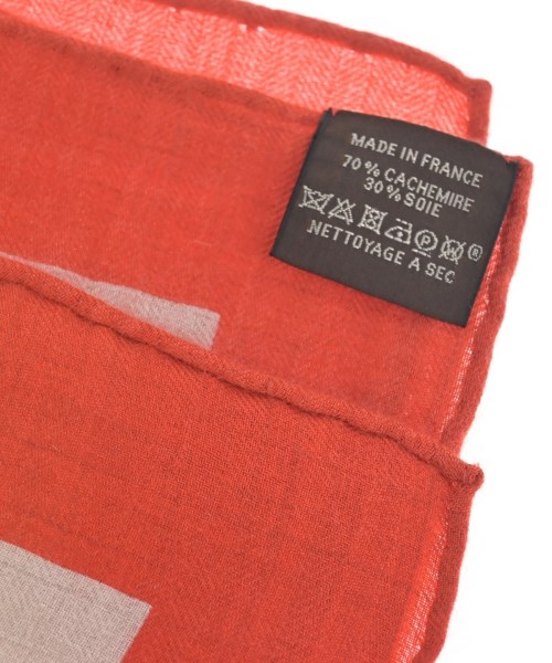 HERMES（エルメス）バンダナ・スカーフ オレンジ サイズ:140 レディース/2200661265109