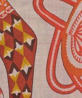 HERMES（エルメス）バンダナ・スカーフ オレンジ サイズ:140 レディース/2200661265109