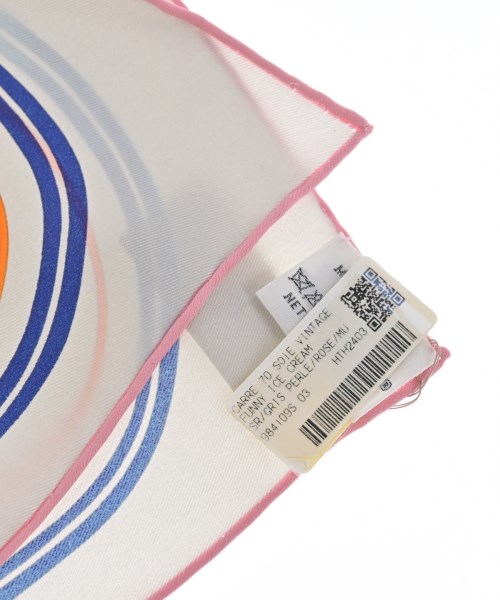 HERMES（エルメス）バンダナ・スカーフ グレー サイズ:70 レディース/2200659089168