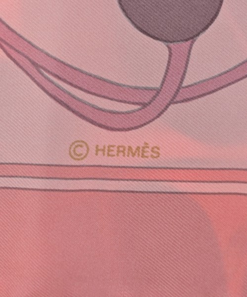 HERMES（エルメス）バンダナ・スカーフ ピンク サイズ:90 レディース/2200660773278