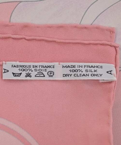 HERMES（エルメス）バンダナ・スカーフ ピンク サイズ:90 レディース/2200660773278