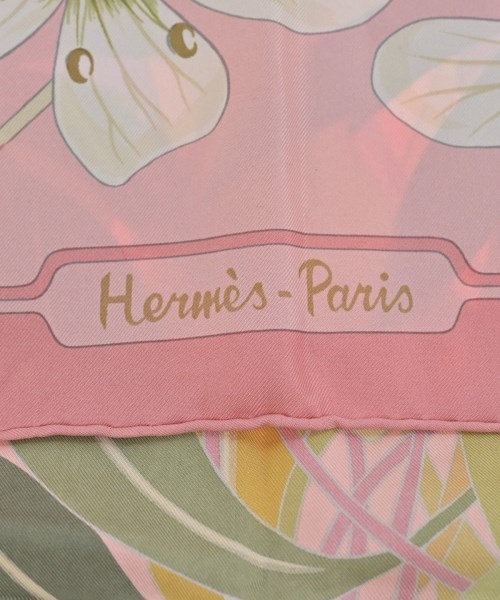 HERMES（エルメス）バンダナ・スカーフ ピンク サイズ:90 レディース/2200660773278