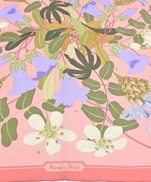 HERMES（エルメス）バンダナ・スカーフ ピンク サイズ:90 レディース/2200660773278