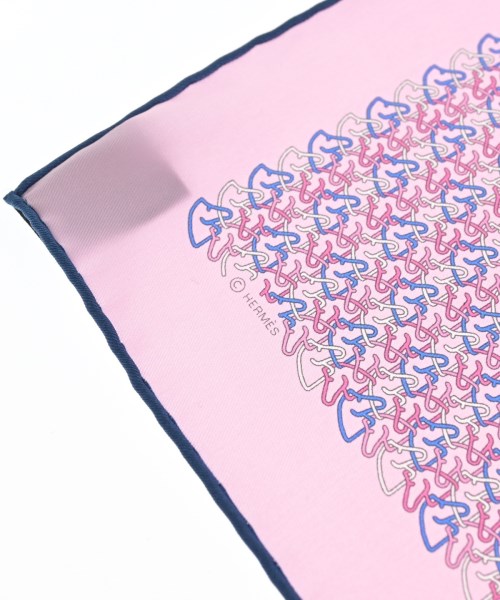 HERMES（エルメス）バンダナ・スカーフ ピンク サイズ:45 レディース/2200660975030