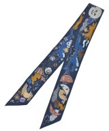 HERMES（エルメス）バンダナ・スカーフ 紺 サイズ:- レディース/2200661603055