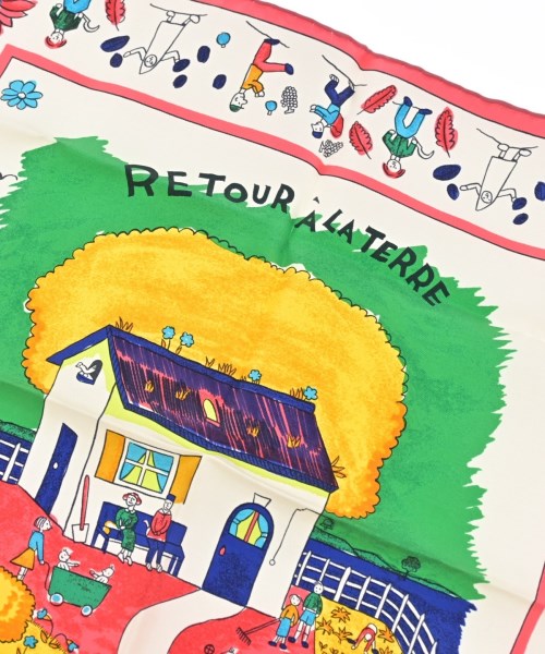 HERMES（エルメス）バンダナ・スカーフ 白 サイズ:45 レディース/2200658472084