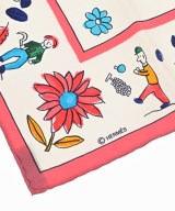 HERMES（エルメス）バンダナ・スカーフ 白 サイズ:45 レディース/2200658472084