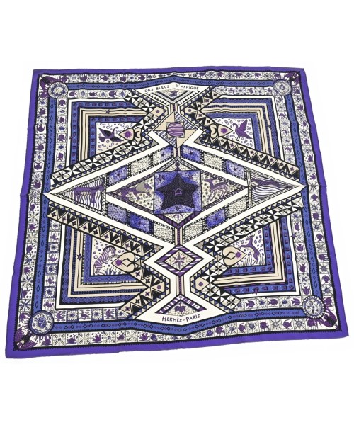 HERMES(エルメス)バンダナ・スカーフ 紫 サイズ:90/2200662142034