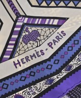 HERMES（エルメス）バンダナ・スカーフ 紫 サイズ:90 レディース/2200662142034