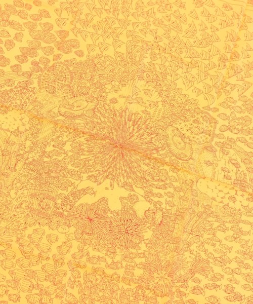 HERMES（エルメス）バンダナ・スカーフ 黄 サイズ:90 レディース/2200662142041