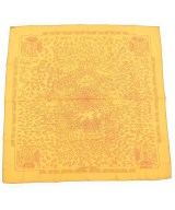 HERMES（エルメス）バンダナ・スカーフ 黄 サイズ:90 レディース/2200662142041