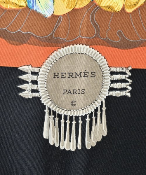 HERMES（エルメス）バンダナ・スカーフ 紺 サイズ:90 レディース/2200662395041