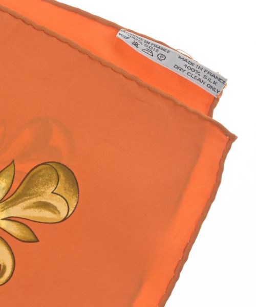 HERMES（エルメス）バンダナ・スカーフ オレンジ サイズ:90 レディース/2200713625462