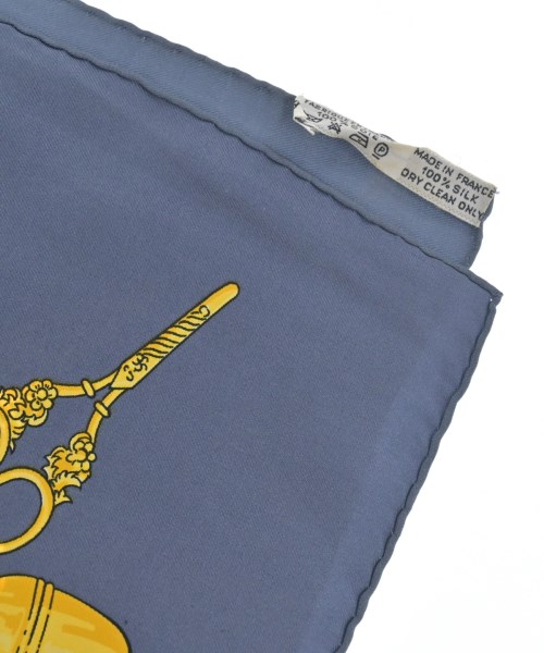 HERMES（エルメス）バンダナ・スカーフ 青 サイズ:90 レディース/2200713626322