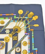 HERMES（エルメス）バンダナ・スカーフ 青 サイズ:90 レディース/2200713626322