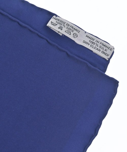 HERMES（エルメス）バンダナ・スカーフ 青 サイズ:90 レディース/2200713627060
