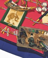 HERMES（エルメス）バンダナ・スカーフ 青 サイズ:90 レディース/2200713627060
