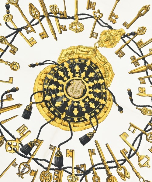 HERMES（エルメス）バンダナ・スカーフ 白 サイズ:90 レディース/2200713627114