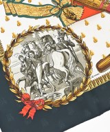 HERMES（エルメス）バンダナ・スカーフ グレー サイズ:90 レディース/2200713627848